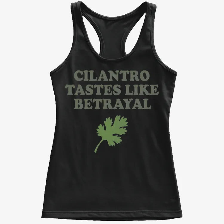 Cilantro Tastes Like Betrayal-Women's Tank Top-Midnight