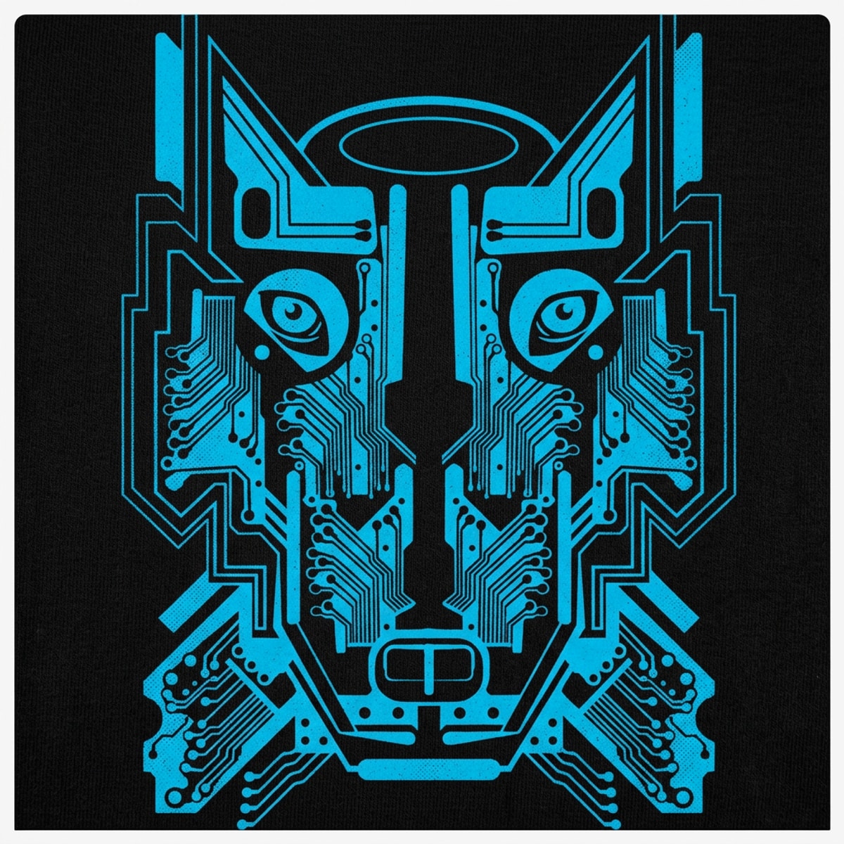 Circuit Wolf Circuit Board Graphic detail