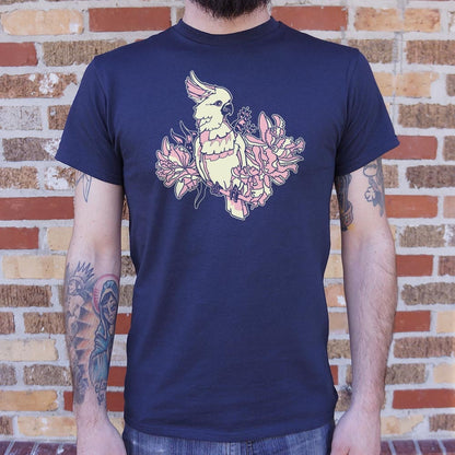 Cockatoo in Tropical Flowers Graphic