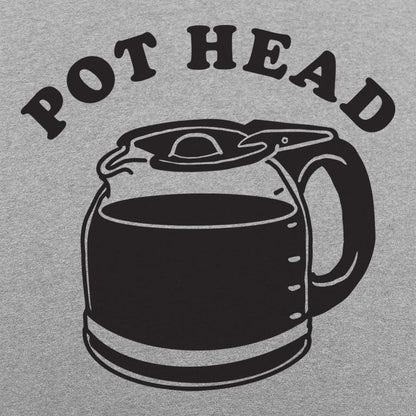 Pot Head Coffee Pun with Coffee Pot Carafe