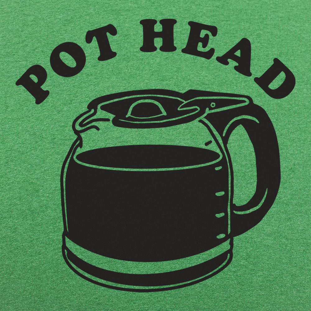 pothead coffee shop Coffee Pothead Men's T-Shirt / Kelly Green Heather / M