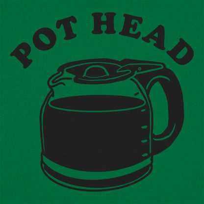 Pot Head Coffee Pun with Coffee Pot Carafe