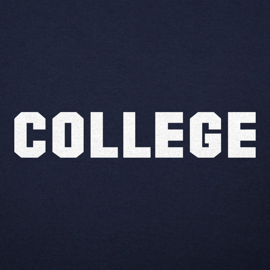 College Bold Varsity Block Letters graphic tee design