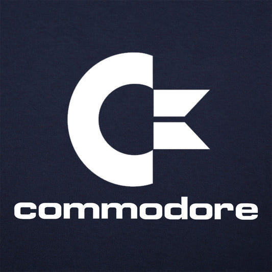 Commodore Retro Computer Logo graphic tee design