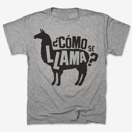 Como Se Llama Pun in Gray Heather