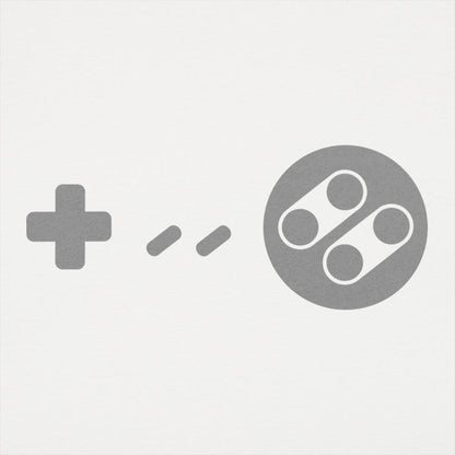 Retro Game Controller Symbols Graphic