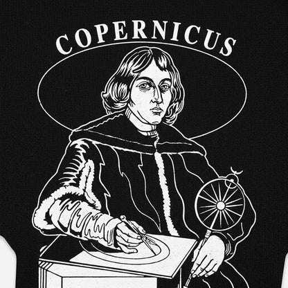 Copernicus Astronomer with Solar System Model detail