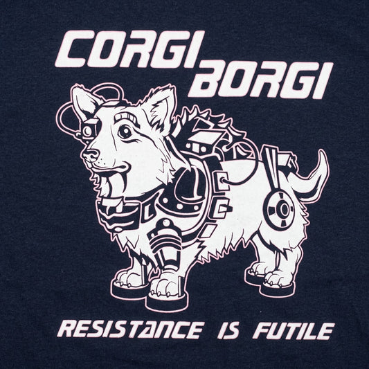 Corgi Borgi Cybernetic Robot Dog with Resistance is Futile detail