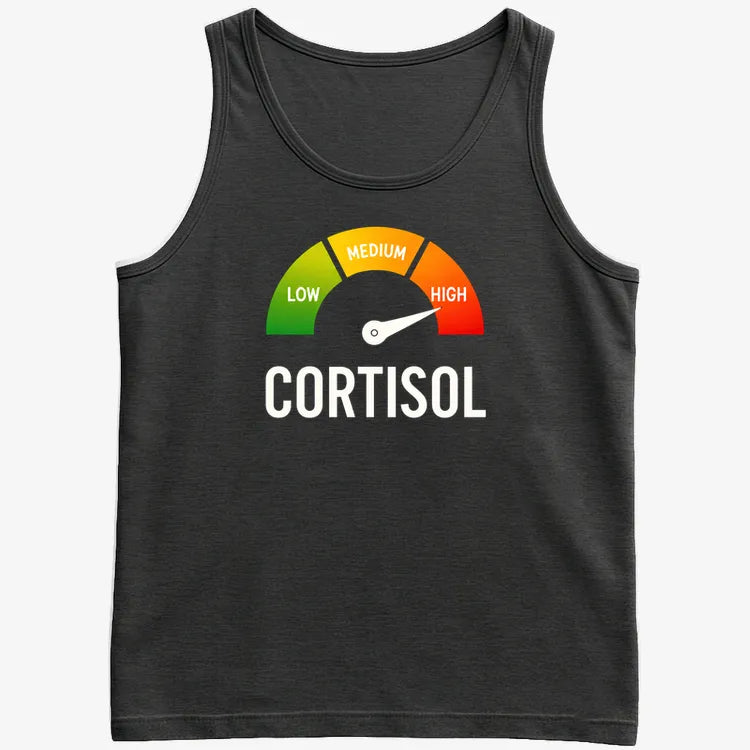 Cortisol Level: HIGH-Men's Tank Top-Black