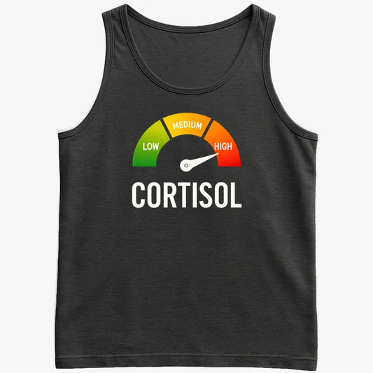 Cortisol Level: HIGH-Men's Tank Top-Black