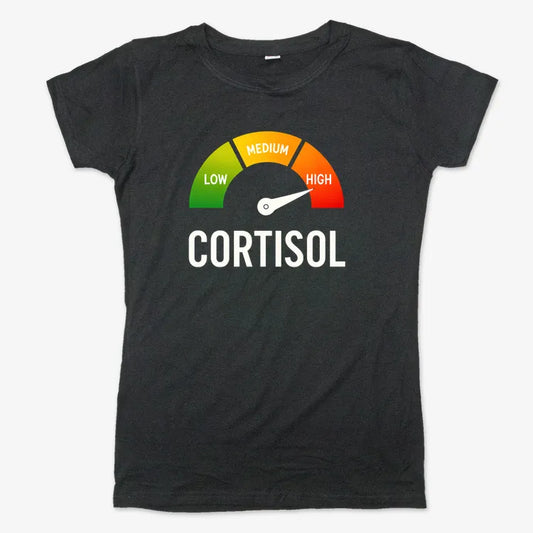Cortisol Level: HIGH-Women's T-Shirt-Midnight