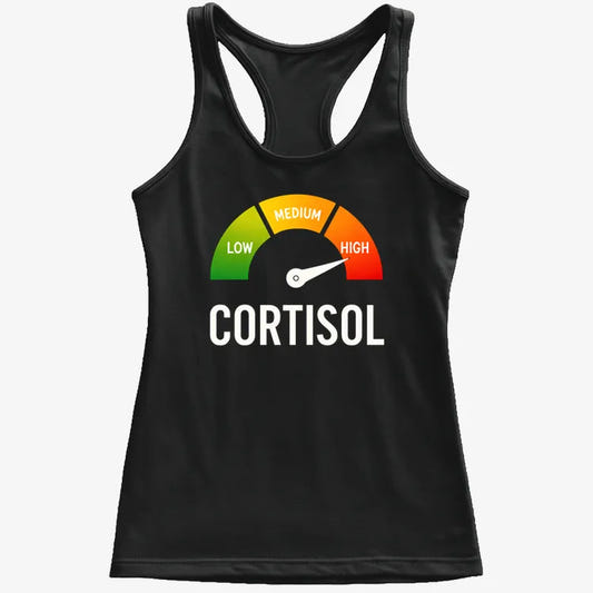 Cortisol Level: HIGH-Women's Tank Top-Midnight