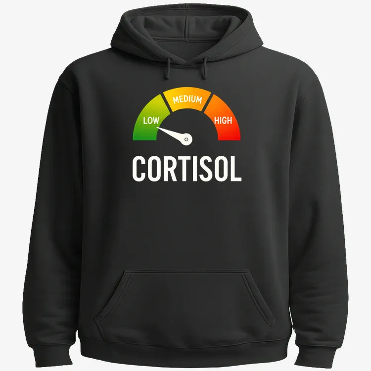 Cortisol Level: LOW-Hoodie-Black