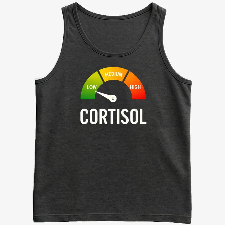 Cortisol Level: LOW-Men's Tank Top-Black