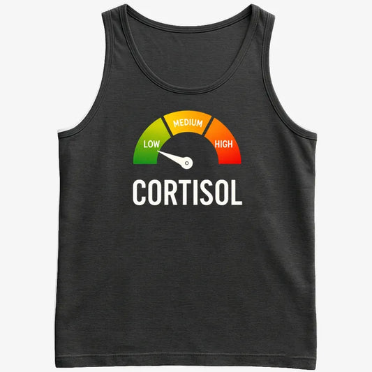 Cortisol Level: LOW-Men's Tank Top-Black