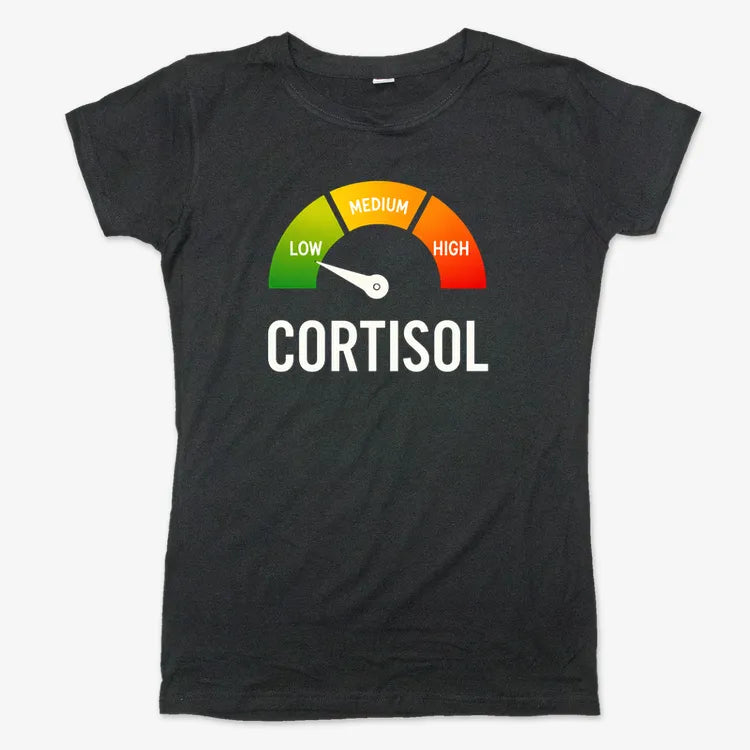 Cortisol Level: LOW-Women's T-Shirt-Midnight