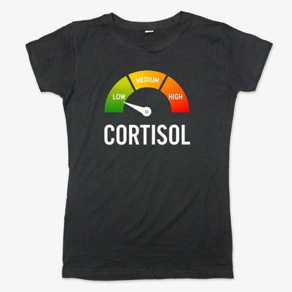 Cortisol Level: LOW-Women's T-Shirt-Midnight