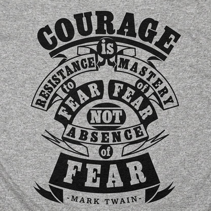 Courage Is Resistance to Fear, Not Absence of Fear Mark Twain Quote detail