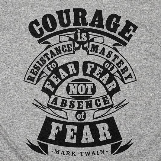Courage Is Resistance to Fear, Not Absence of Fear Mark Twain Quote detail