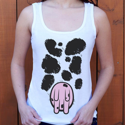 Cow Costume with Udder and Spots Print