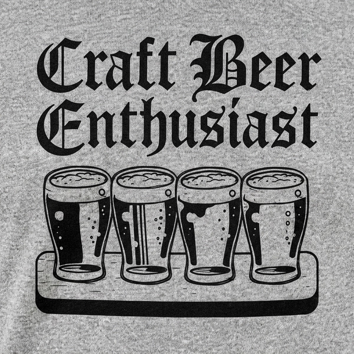 Craft Beer Enthusiast with Beer Flight detail