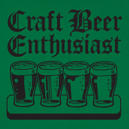 Craft Beer Enthusiast with Beer Flight