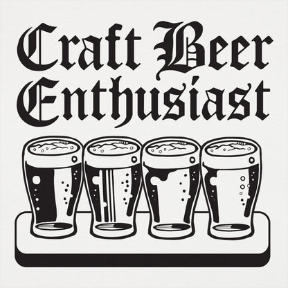 Craft Beer Enthusiast with Beer Flight