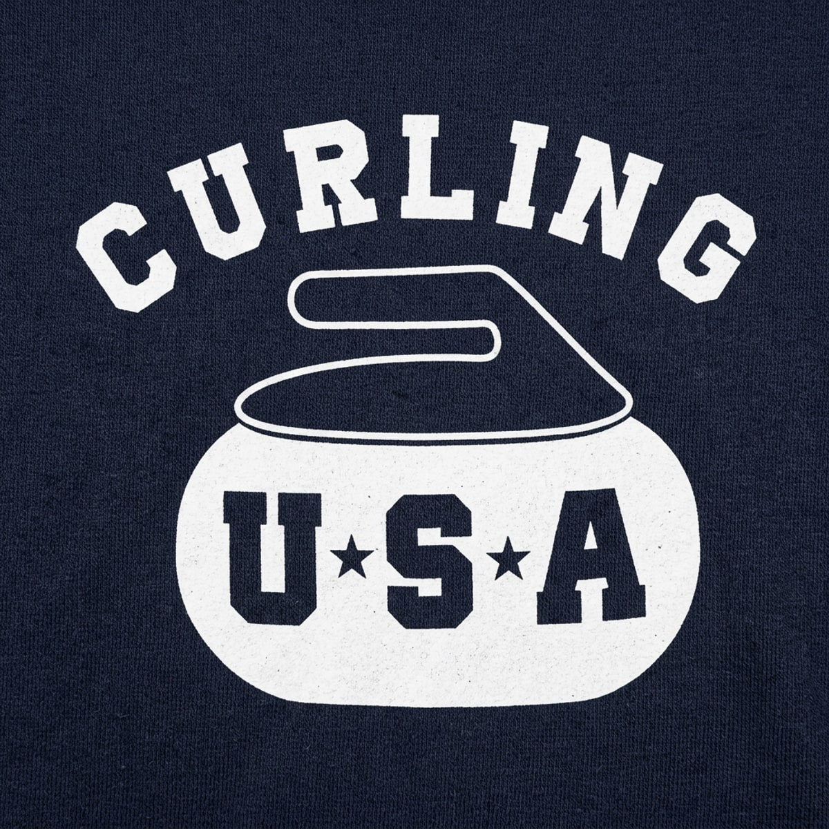 Curling USA Team Curling Stone Logo detail