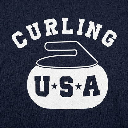 Curling USA Team Curling Stone Logo detail