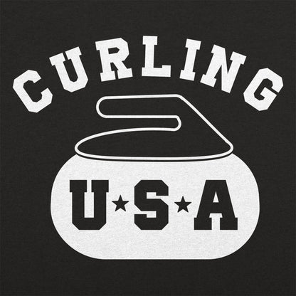 Curling USA Team Curling Stone Logo