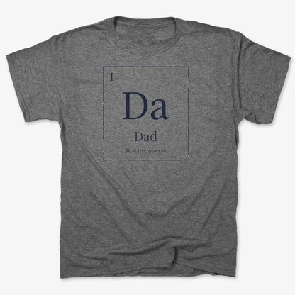 Dad Periodic Table Element T-Shirt-Men's T-Shirt-Charcoal Heather