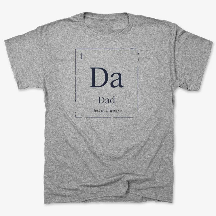 Dad Periodic Table Element T-Shirt-Men's T-Shirt-Gray Heather
