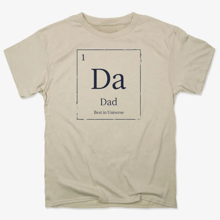 Dad Periodic Table Element T-Shirt-Men's T-Shirt-Sand
