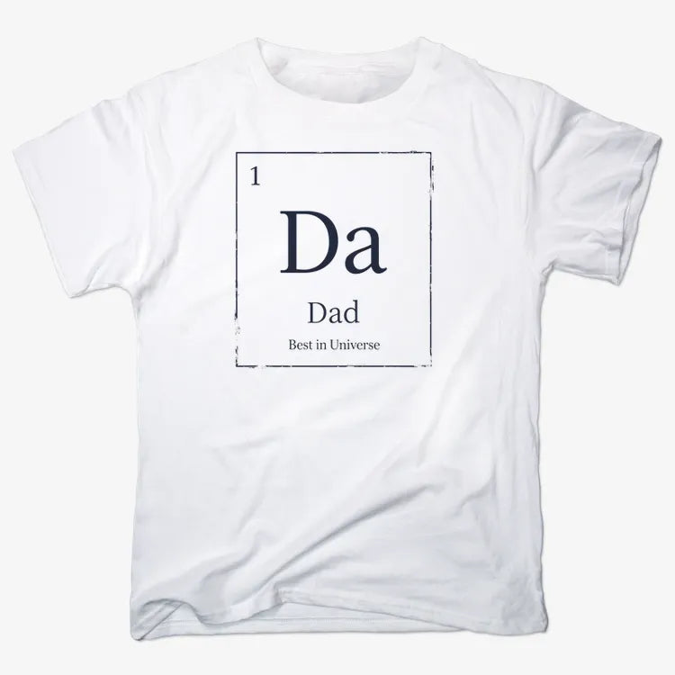 Dad Periodic Table Element T-Shirt-Men's T-Shirt-White