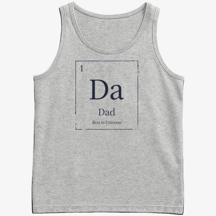 Dad Periodic Table Element T-Shirt-Men's Tank Top-Gray Heather