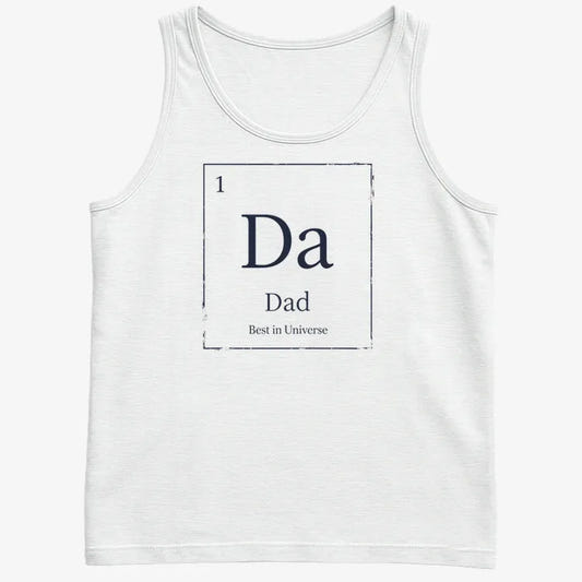 Dad Periodic Table Element T-Shirt-Men's Tank Top-White