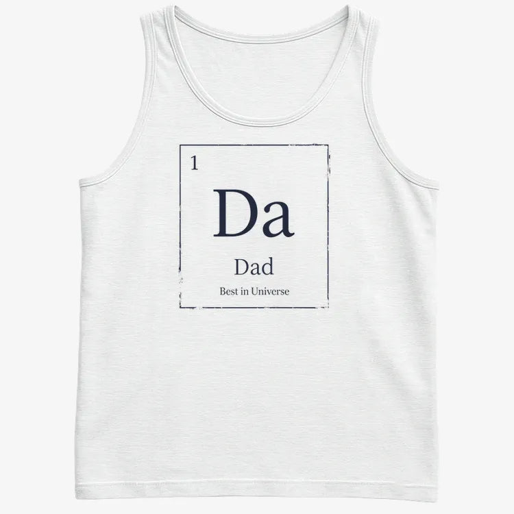 Dad Periodic Table Element T-Shirt-Men's Tank Top-White