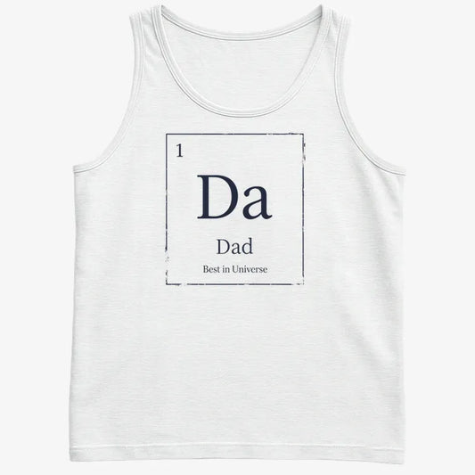 Dad Periodic Table Element T-Shirt-Men's Tank Top-White