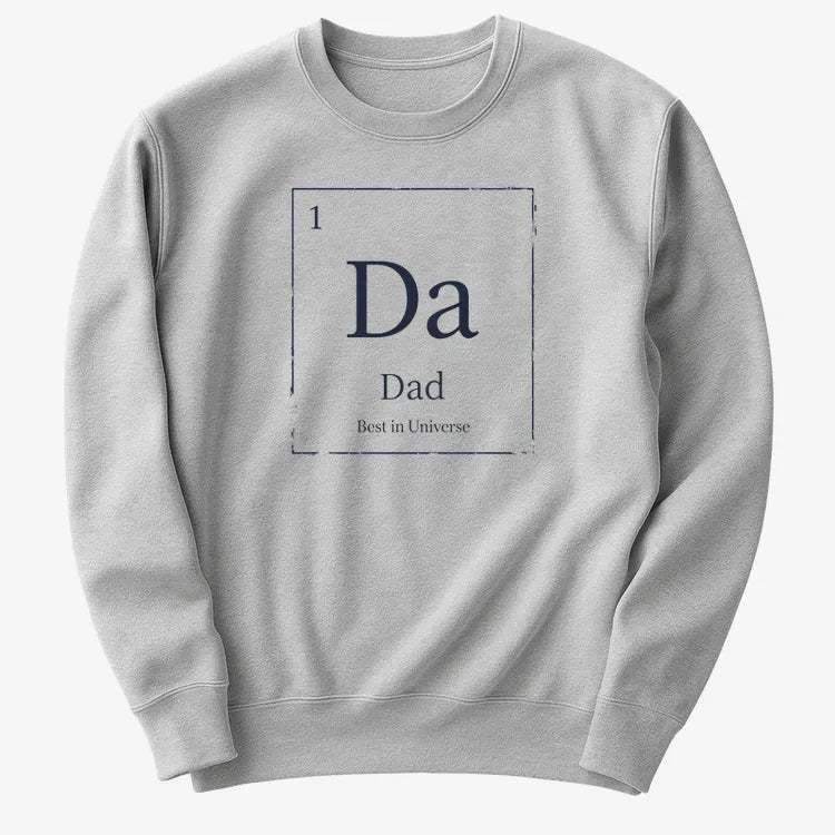 Dad Periodic Table Element T-Shirt-Sweater-Gray Heather
