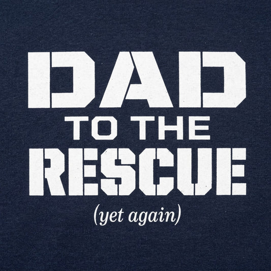 Dad To The Rescue Superhero Dad Design detail