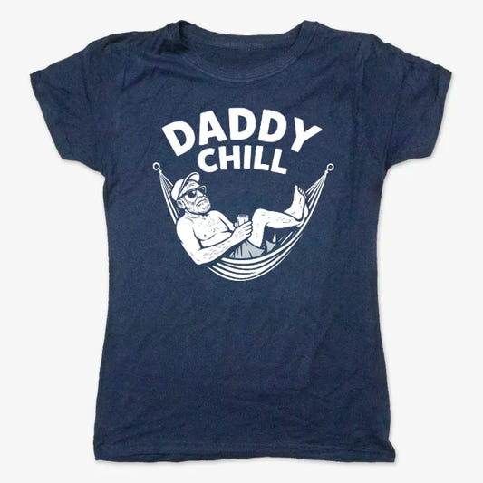 Daddy Chill Relax Tee graphic Women's T-Shirt in True Navy