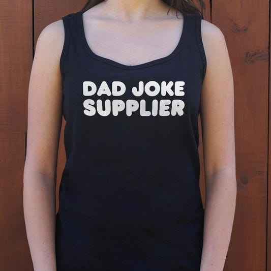 Dad Joke Supplier graphic Women's Tank Top in Midnight