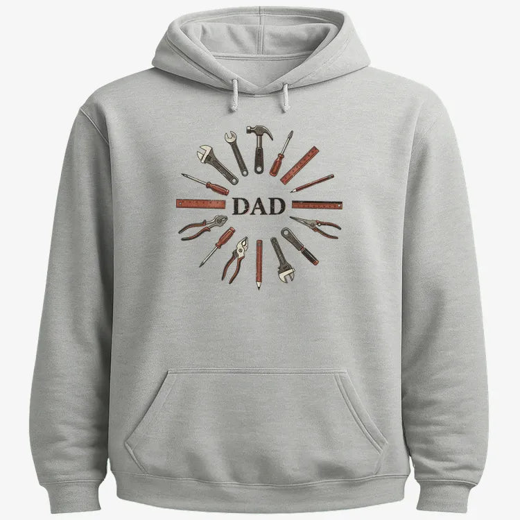 Dad's Toolbox of Love-Hoodie-Gray Heather