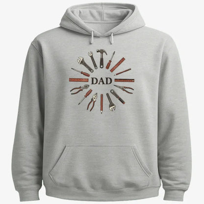 Dad's Toolbox of Love-Hoodie-Gray Heather
