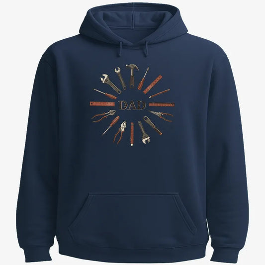 Dad's Toolbox of Love-Hoodie-Navy Blue