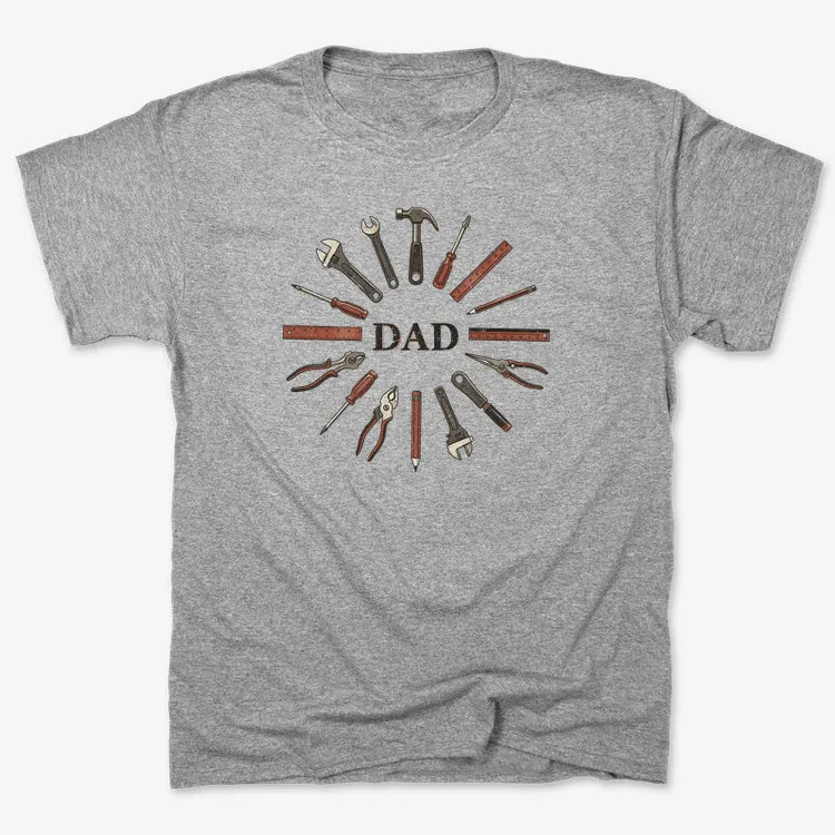 Dad's Toolbox of Love-Men's T-Shirt-Gray Heather