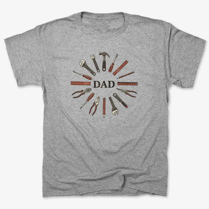 Dad's Toolbox of Love-Men's T-Shirt-Gray Heather