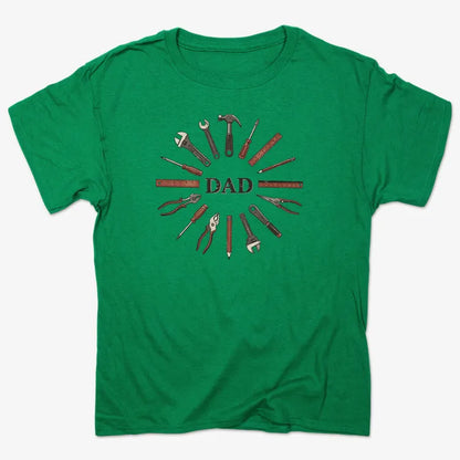 Dad's Toolbox of Love-Men's T-Shirt-Kelly Green Heather