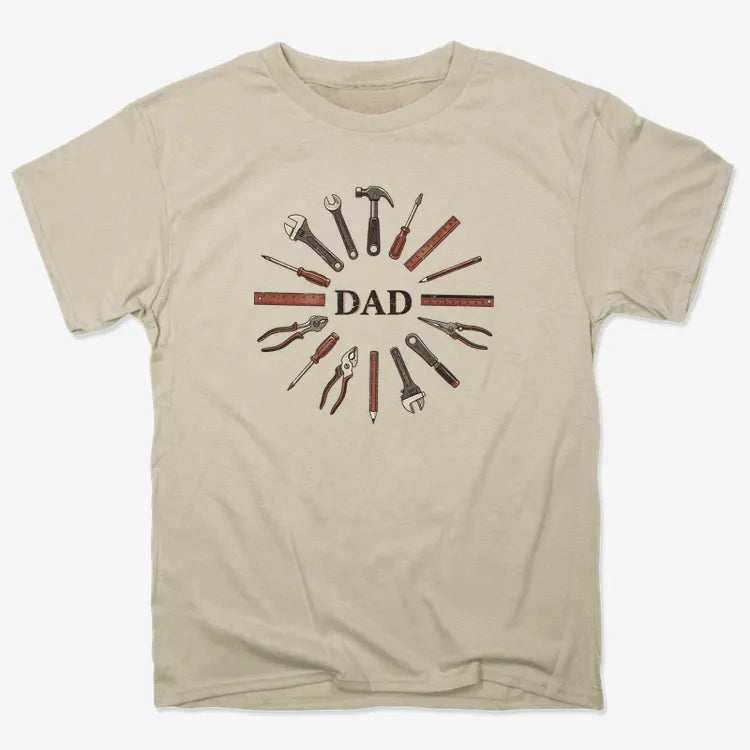 Dad's Toolbox of Love-Men's T-Shirt-Sand