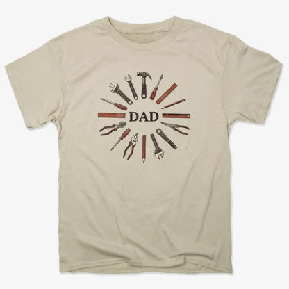 Dad's Toolbox of Love-Men's T-Shirt-Sand